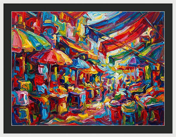 Colorful Bazaar Encounter