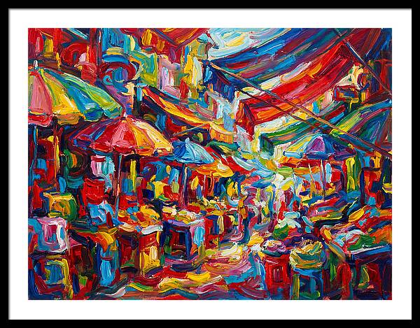 Colorful Bazaar Encounter