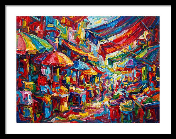 Colorful Bazaar Encounter