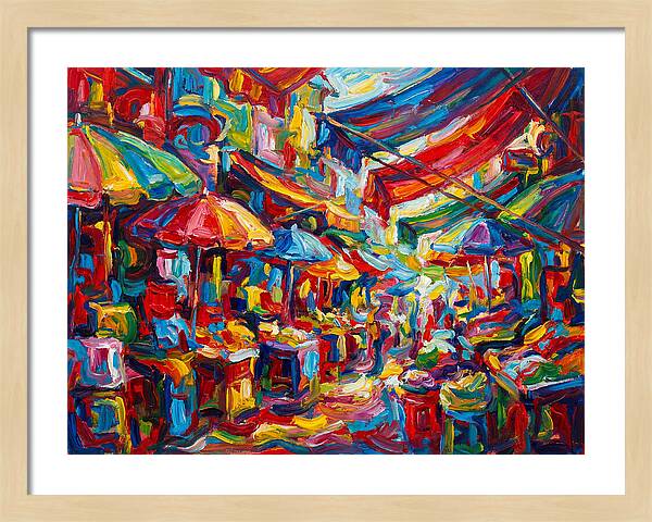 Colorful Bazaar Encounter
