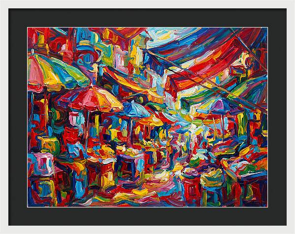Colorful Bazaar Encounter