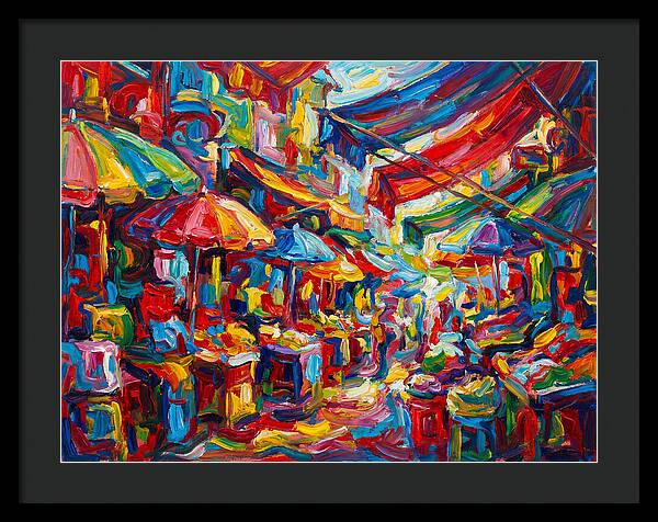 Colorful Bazaar Encounter