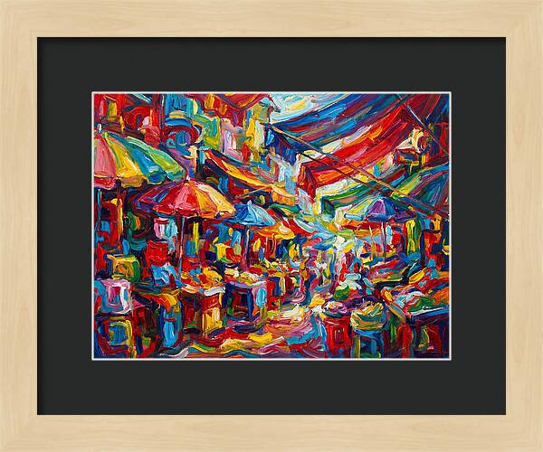 Colorful Bazaar Encounter