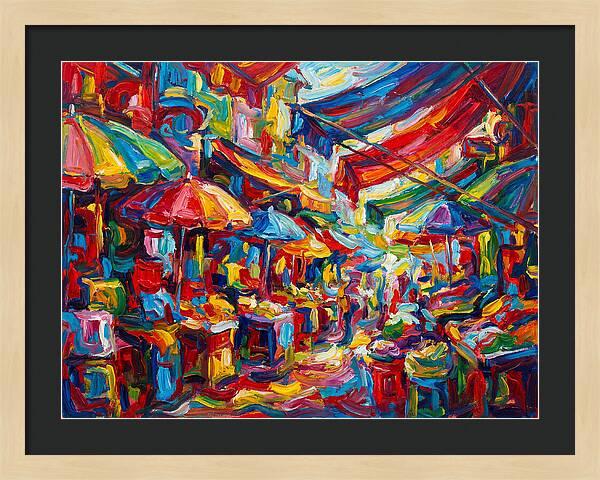 Colorful Bazaar Encounter