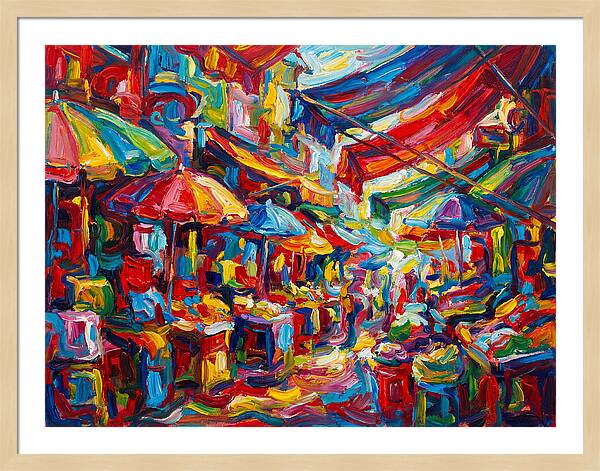 Colorful Bazaar Encounter