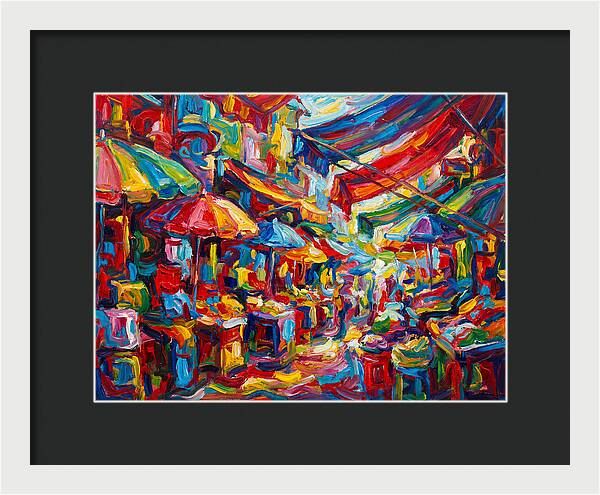 Colorful Bazaar Encounter