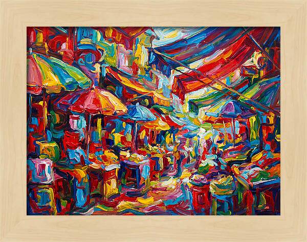 Colorful Bazaar Encounter
