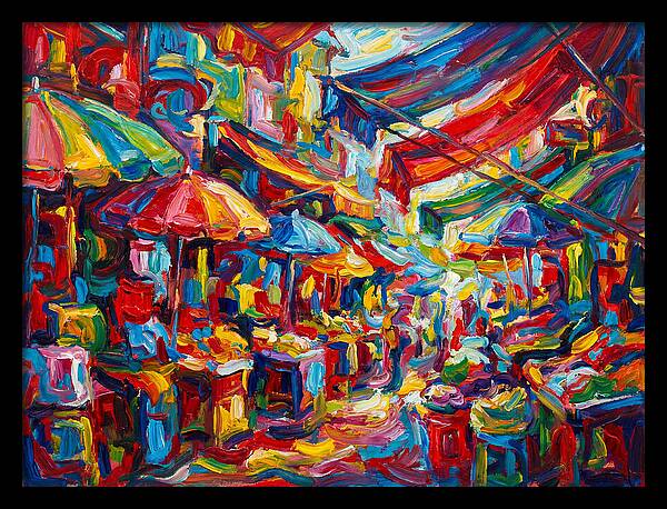 Colorful Bazaar Encounter