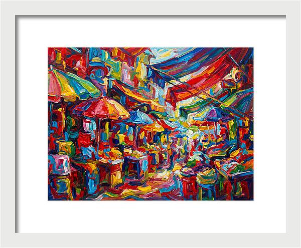Colorful Bazaar Encounter