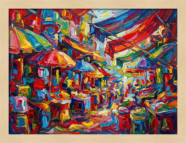 Colorful Bazaar Encounter