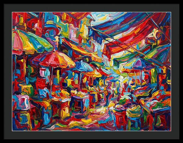 Colorful Bazaar Encounter