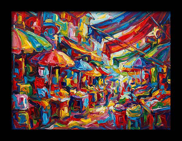 Colorful Bazaar Encounter