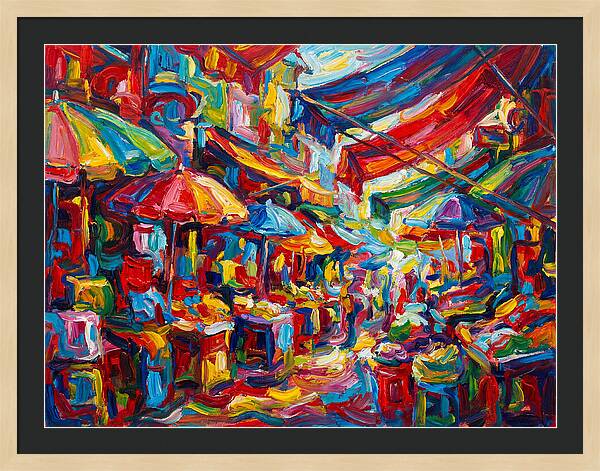 Colorful Bazaar Encounter
