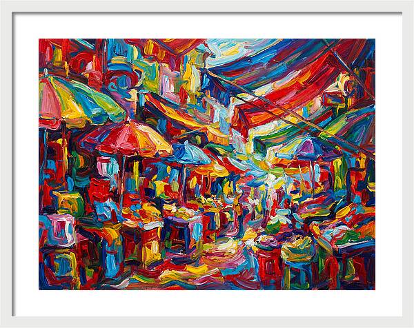 Colorful Bazaar Encounter