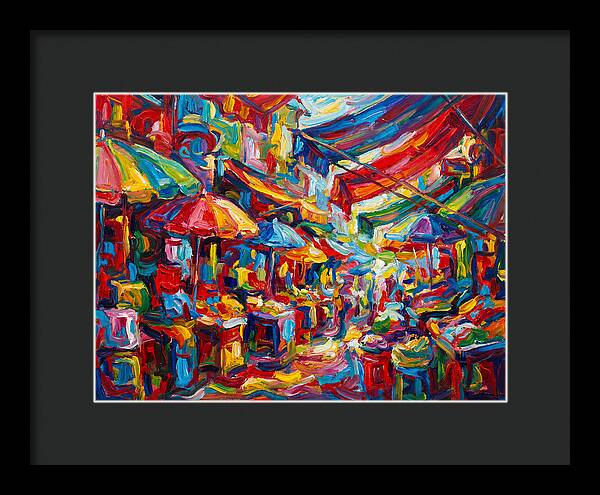 Colorful Bazaar Encounter