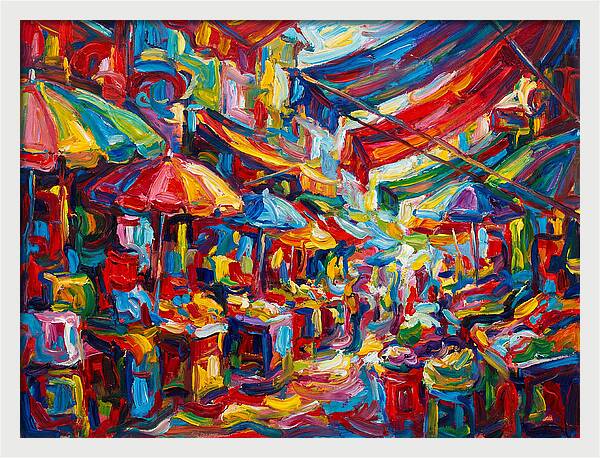 Colorful Bazaar Encounter