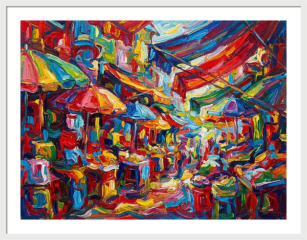 Colorful Bazaar Encounter