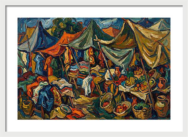 Colorful Bazaar Life