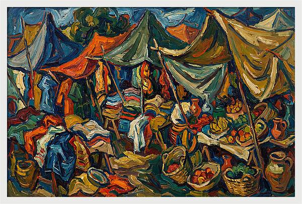 Colorful Bazaar Life
