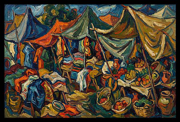 Colorful Bazaar Life