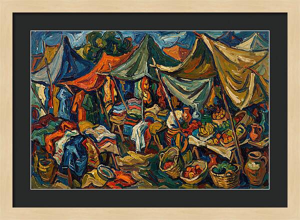 Colorful Bazaar Life