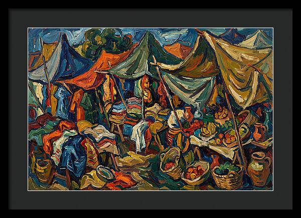 Colorful Bazaar Life