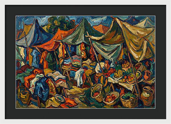 Colorful Bazaar Life