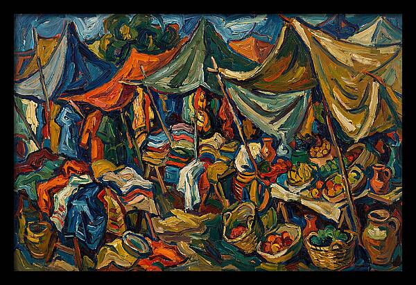 Colorful Bazaar Life