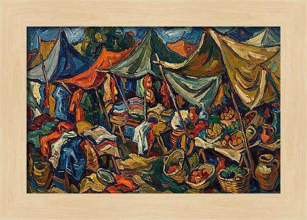 Colorful Bazaar Life