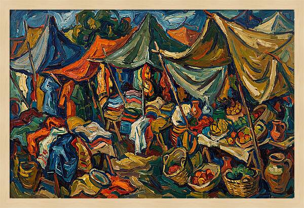 Colorful Bazaar Life