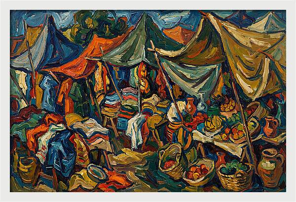 Colorful Bazaar Life