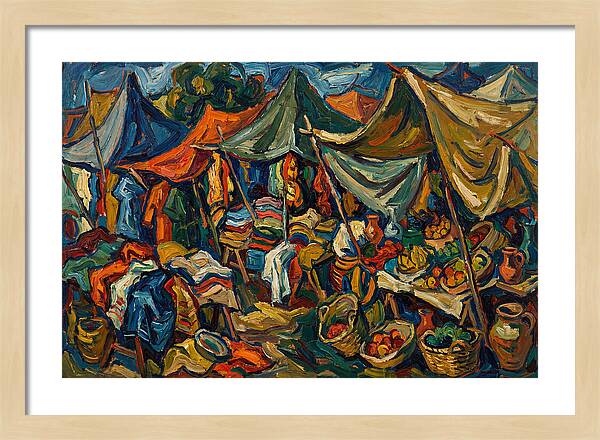 Colorful Bazaar Life