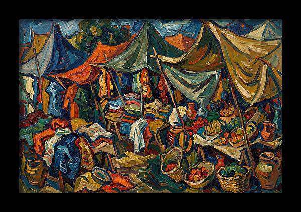 Colorful Bazaar Life