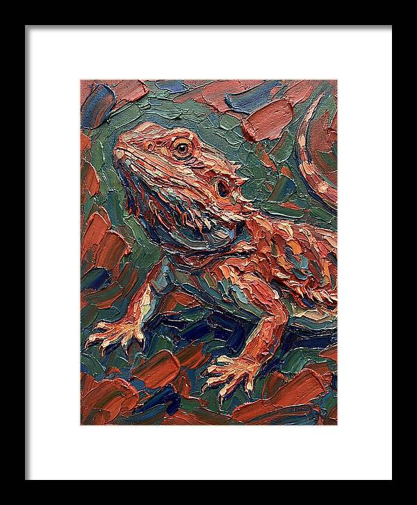 Colorful Bearded Dragon Portrait