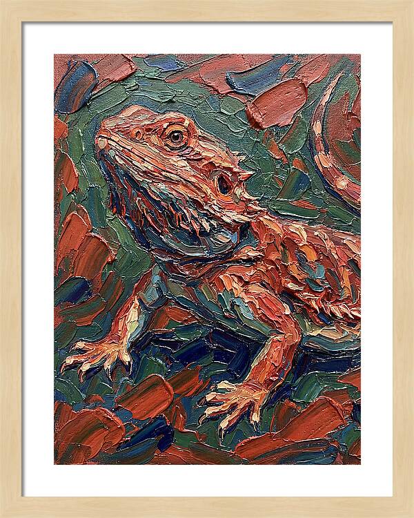 Colorful Bearded Dragon Portrait