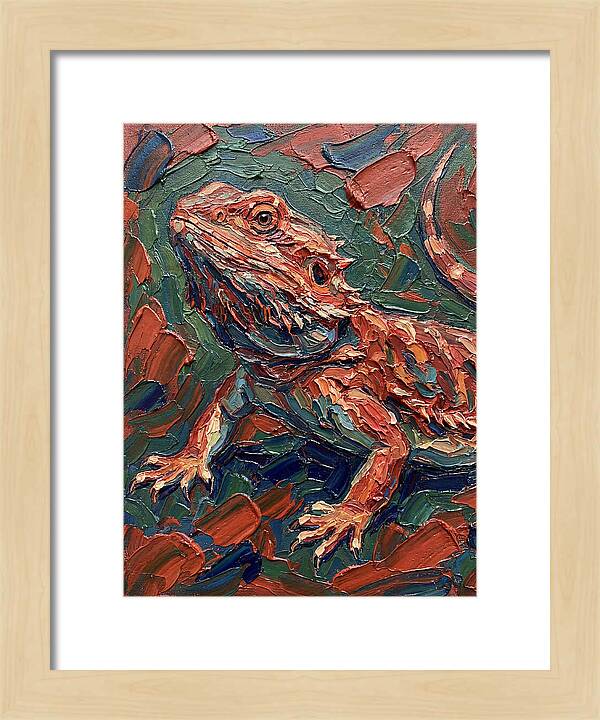 Colorful Bearded Dragon Portrait