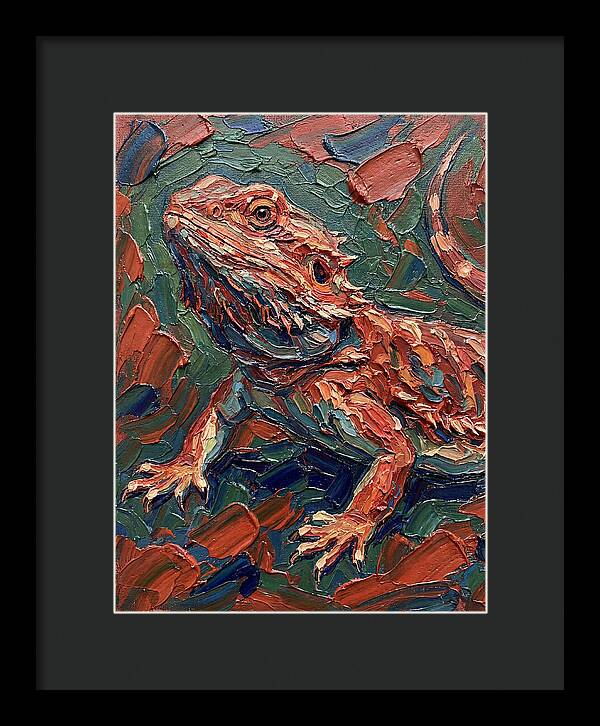 Colorful Bearded Dragon Portrait