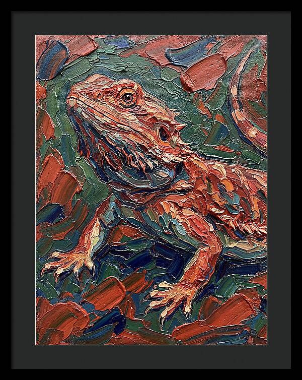 Colorful Bearded Dragon Portrait