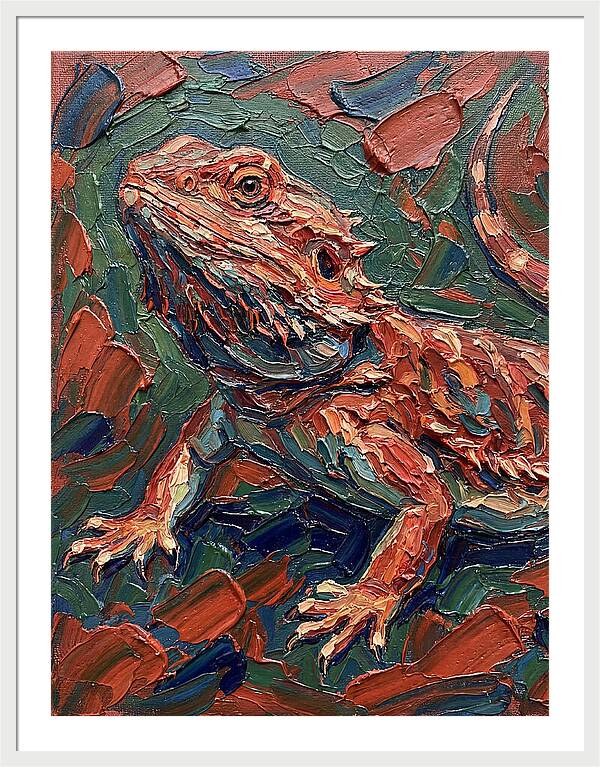 Colorful Bearded Dragon Portrait