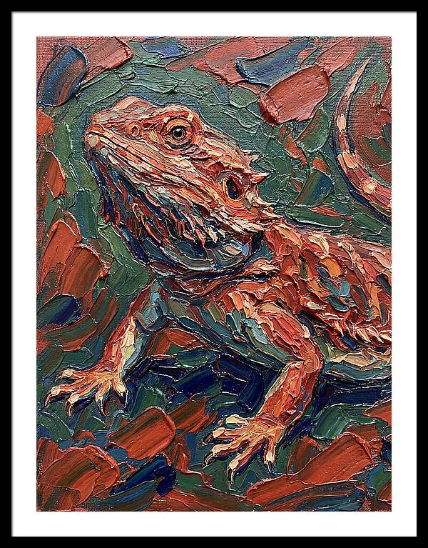 Colorful Bearded Dragon Portrait
