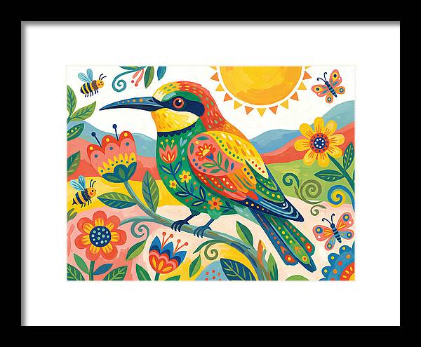Colorful Bee Eater In Nature