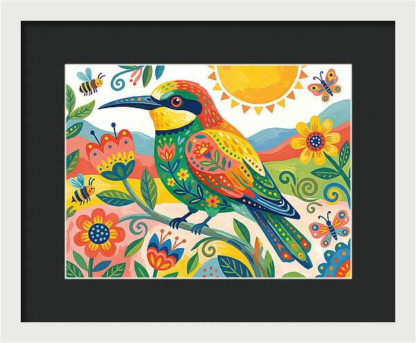 Colorful Bee Eater In Nature