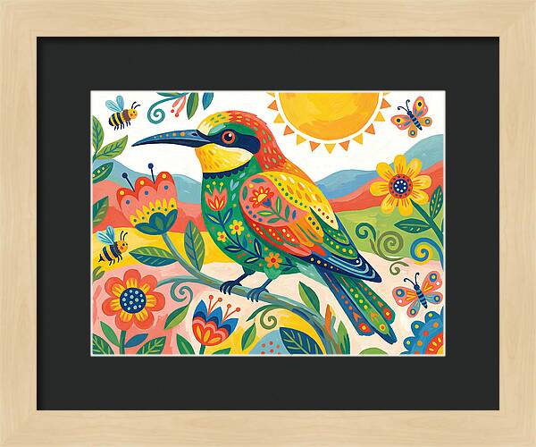 Colorful Bee Eater In Nature