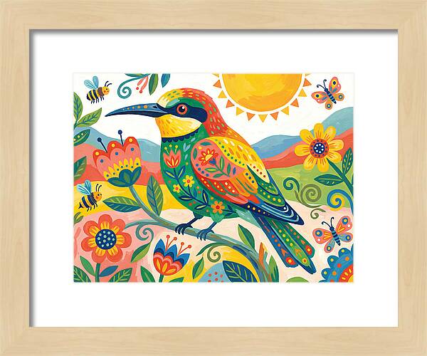 Colorful Bee Eater In Nature