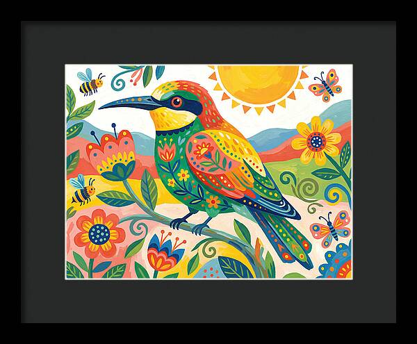 Colorful Bee Eater In Nature