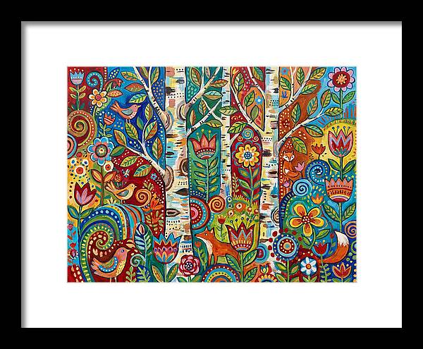 Colorful Birch Tree Fantasy