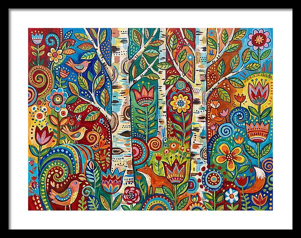 Colorful Birch Tree Fantasy