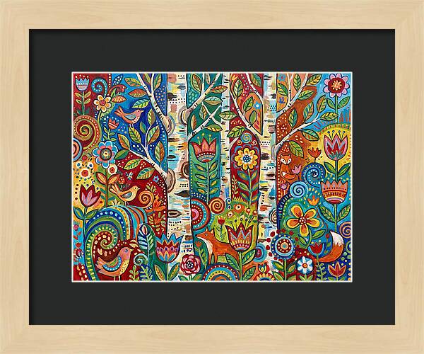 Colorful Birch Tree Fantasy