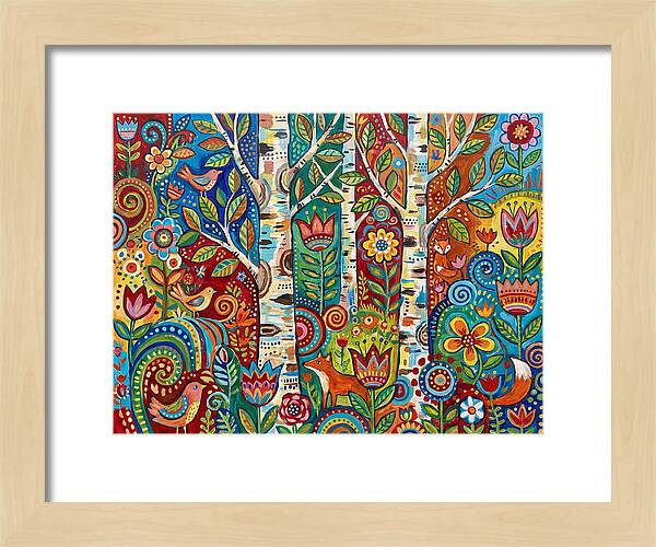 Colorful Birch Tree Fantasy