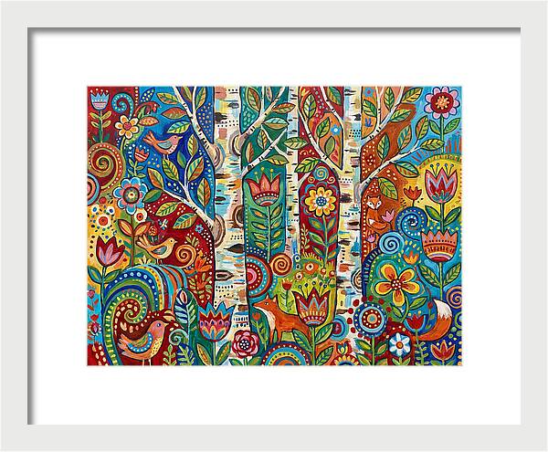 Colorful Birch Tree Fantasy